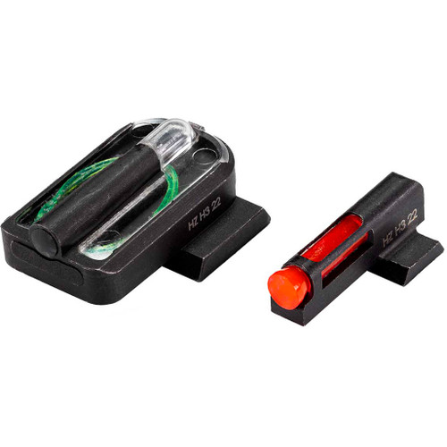 HiViz FASTDOT H3 Handgun Sight for S&W M&P, Shield, and Shield Plus - Red/Green Illumination