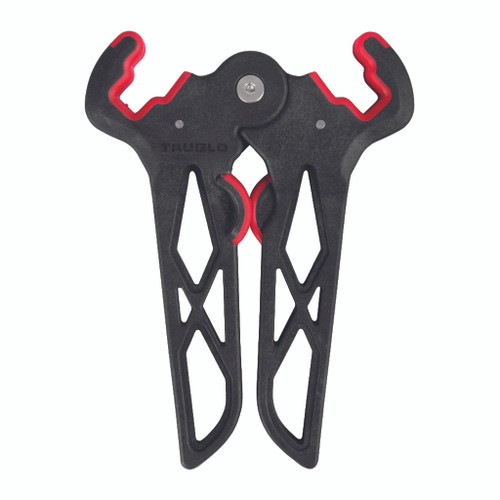 TruGlo Bow Jack Bow Stand Mini Black and Red * Portable One-Hand Operation for Shorter Axle to Axle Bows