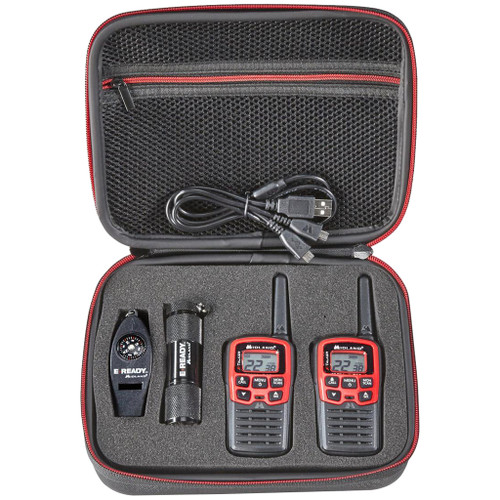Midland EX37VP Two-Way Radio Kit with 26-Mile Range, Flashlight, and Multi-Purpose Whistle