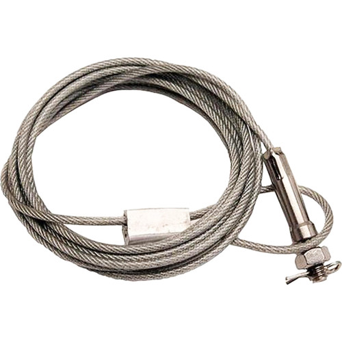 Bulldog Deluxe Security Cable 6 Feet - Heavy-Duty Safe Locking Cable with Silver Finish