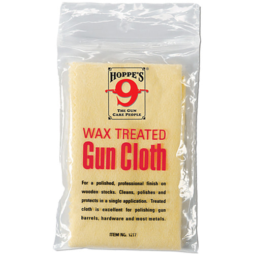 Hoppes No. 9 Wax Treated Gun Cloth - 11 x 14 Inches for Cleaning and Polishing Firearms