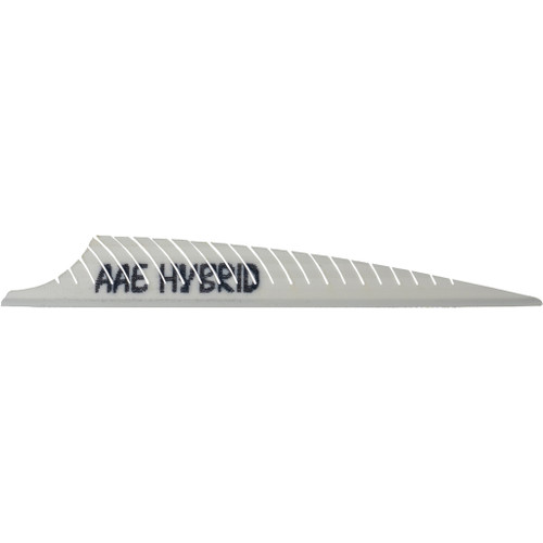 AAE Hybrid PHNX Vanes White 50 Pack - Precision Arrow Vanes for Traditional Bows
