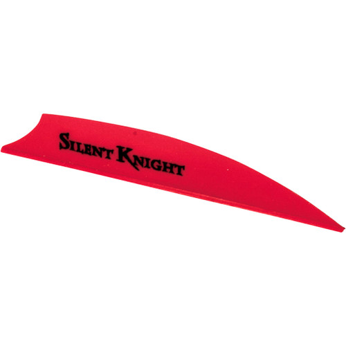 Flex Fletch Silent Knight Vanes Flo Red 3-inch (36 Pack) for Quieter and More Stable Arrow Flight
