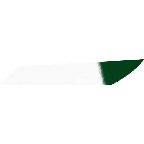 Gateway Mako Feathers White Green Tip 3.125 inch LW - Pack of 50