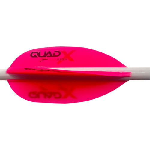 Flex Fletch Quad X Vanes Flo Red 50-Pack by Flex Fletch Part QUA50FRD