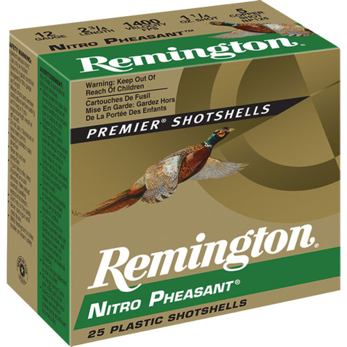 Remington Nitro Pheasant Loads 20 Gauge, 2.75 Inch, 1 oz., 5 Shot – 25 Rounds