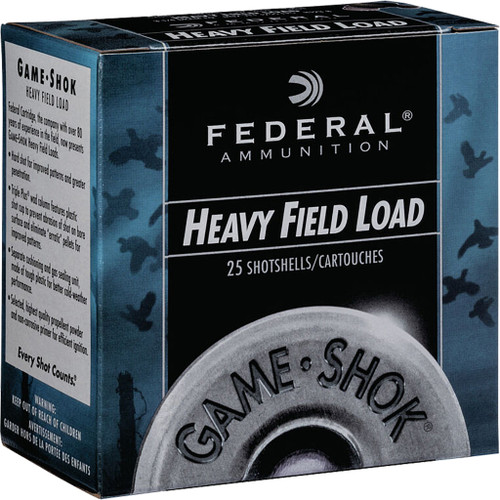 Federal Game-Shok Heavy Field Load 12 Gauge 2.75 Inch 1 1/8 oz. 7.5 Shot - Pack of 25 Rounds