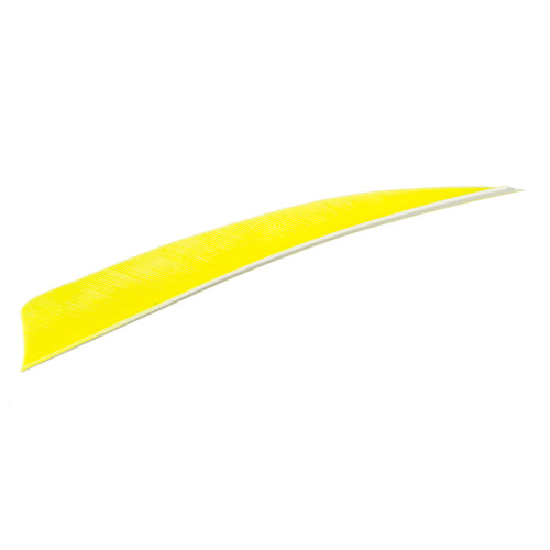 Trueflight Shield Cut Feathers Chartreuse 5 inch, Pack of 100 - Durable Archery Feather for Custom Fletching