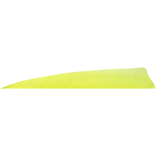 Gateway Shield Cut Feathers Flo Yellow 4 in. RW - Pack of 100