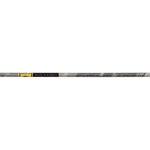 Gold Tip Black Label Shafts 340 - Precision Carbon Arrow Shafts with Accessories