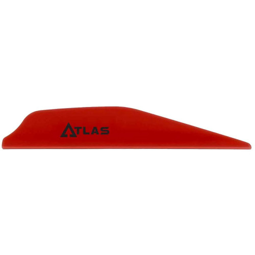 Bohning Atlas Vanes Red 100 Pack * Durable Archery Vanes with Advanced Torque Apex Profile