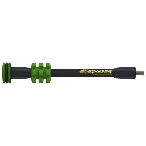 Bee Stinger MicroHex Stabilizer Green 8 in. - Micro-Diameter Stabilizer with Countervail Technology