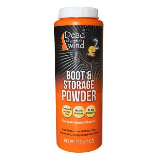 Dead Down Wind Boot and Storage Powder 4 oz. – Odor Control for Shoes, Clothing, and Storage
