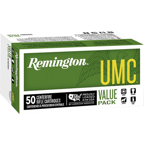 Remington UMC 223 Remington Centerfire Rifle Ammo - 50 Grain JHP, 50 Rounds