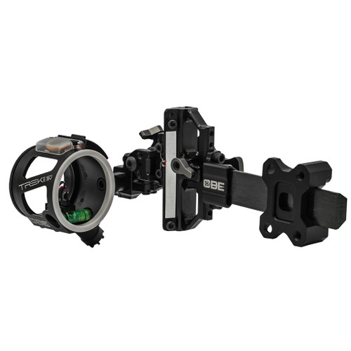 CBE Trek 3V Pro Vertical Pin Sight 3 Pin .019 RH - Precision Archery Sight with Micro Adjustable Pins and Carbon Fiber Extension