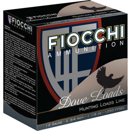 Fiocchi Dove & Target Loads 12 ga. 2.75 in. 1 1/8 oz. 8 Shot 25 rd.