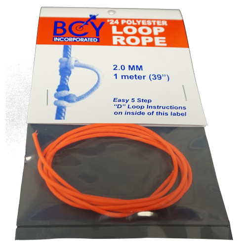 BCY 24 D-Loop Material Neon Orange 1 Meter – Durable Braided Polyester Archery String Material