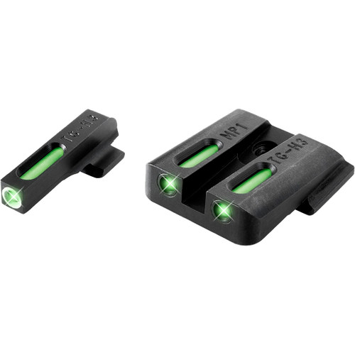 TruGlo TFX Handgun Sights for Smith & Wesson M&P – Precision Tritium Fiber Optic Front and Rear Sight Set