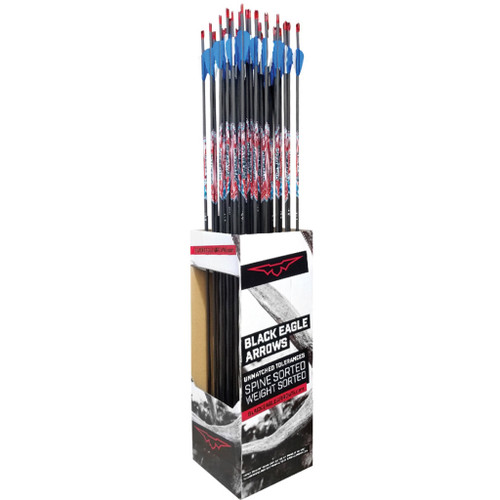Black Eagle Intrepid Youth Arrows 800 Spine * 36 Pack for Recurve Target Archery