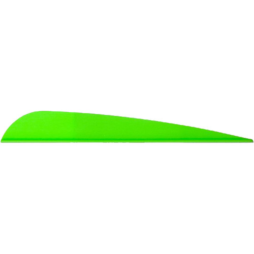 Arizona Archery Enterprises AAE Trad Vanes Bright Green 4-inch, Pack of 50