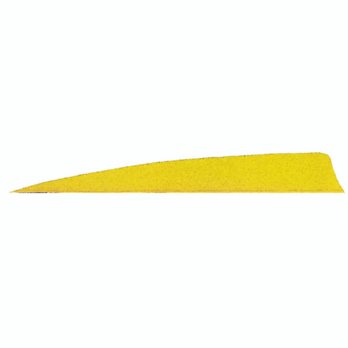 Gateway Shield Cut Feathers Neon Yellow 5 in. RW – Pack of 50