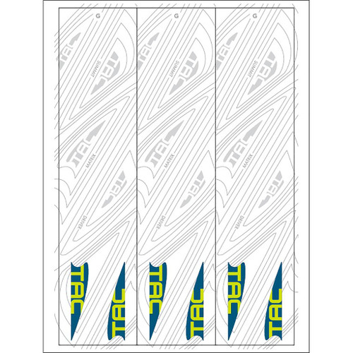 TAC Vanes Arrow Specific Wraps White Size G 5.5 – Pack of 13