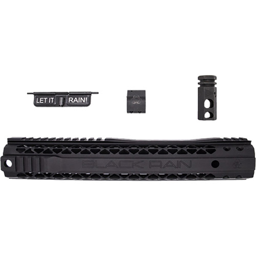 Black Rain Ordnance Upgrade Kit BRO-UPUK for AR-15 – Precision 5.56 Hex Compensator, 12-Inch Hybrid M-LOK Rail, and Adjustable Gas Block