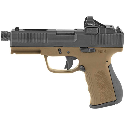 FMK Firearms Elite Pro 9mm Pistol Package with Burnt Bronze Finish and Desert Sand Accents - Part Number FMKG9C1EPROBBRTDS