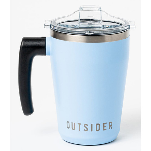 Outsider The AM Travel Mug Light Blue - 17 oz Insulated Travel Mug with Lockable Lid
