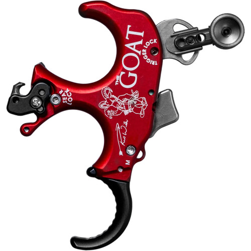 Tru Ball GOAT 3 Finger Release - Reo Wilde Signature Series, Red/QuickSilver Medium
