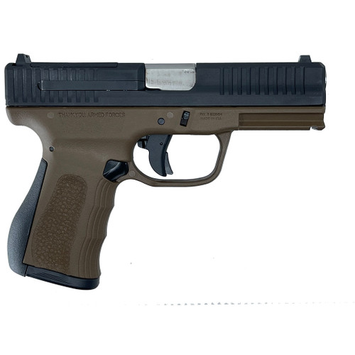 FMK Firearms Mach 9 G3 Pistol 9mm Dark Earth with 14-Round Magazine