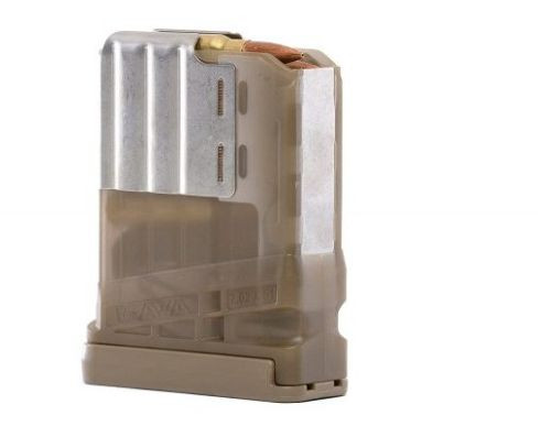 Lancer Magazine L7G210TDE for AR10 and SR25 - 10 Rounds, Translucent Dark Earth Polymer Body