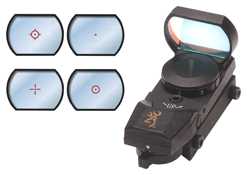 Browning Buck Mark Reflex Sight with 4 Reticle Patterns and Red/Green Illumination
