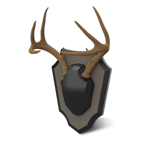Hunters Specialties Antler Skull Cap Mount Black - Easy Snap Assembly, Lightweight Resin Design