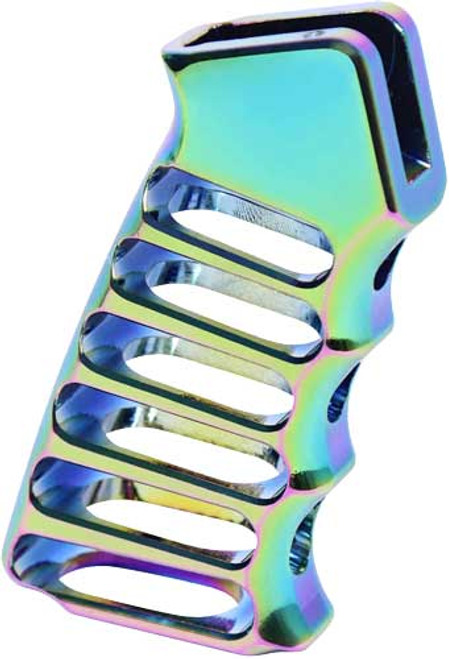 Guntec USA ULSPGRPVD Ultimate Light Skeletonized Pistol Grip - Rainbow PVD