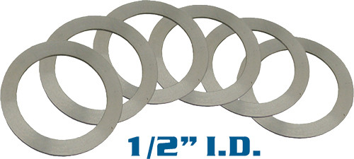 Yankee Hill Machine Barrel Shim Set 1/2" I.D. - Part Number SHIM3102SET