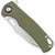 CobraTec Wolverine Liner Lock Folding Knife with OD Green G-10 Scales and D2 Blade