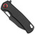 CobraTec Wolverine Liner Lock Drop Knife with Black Titanium Coated D2 Blade