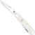 CobraTec Traditional Trapper Knife Folding Blade White Bone