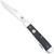CobraTec Traditional Trapper Knife with Folding Blade in Black, Model CTTDTRPG10BLK