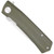 CobraTec Serpent Folder Knife with OD Green Handle and D2 Blade