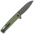 CobraTec Rhino Folding Knife OD Green with D2 Stonewashed Blade