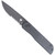 CobraTec Prowler G-10 Block Drop Serrated Folding Knife with Black Blade