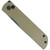 CobraTec Prowler G-10 Button Lock Drop Knife with Folding Blade in OD Green - Part Number CTPLRODGBLDNS