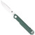CobraTec Monarch G-10 Folder Knife with Green Handle and D2 Blade