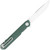 CobraTec Monarch G-10 Folder Knife with Green Handle and D2 Blade