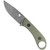 CobraTec D2 Skinner Knife Generation II Fixed Blade OD Green - Compact and Durable Outdoor Tool