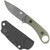 CobraTec D2 Skinner Knife Generation II Fixed Blade OD Green - Compact and Durable Outdoor Tool