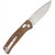 CobraTec EDC Scout Grivory Bar Lock Folding Knife with VG10 Blade - Mocha Handle