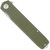CobraTec Large Cayden Drop Serrated Folding Knife OD Green with D2 Blade and G-10 Scales